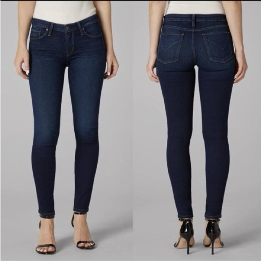 Hudson Women's Krista Super Skinny Blue Jean Dark Denim Pants Size 27